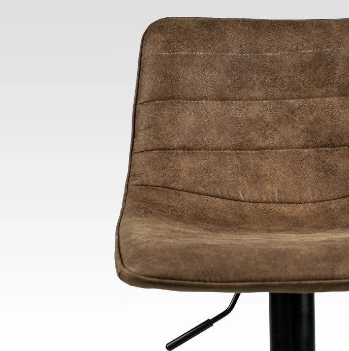 Sillas para Barra con Asiento Ajustable Color Cafe - Set de 2