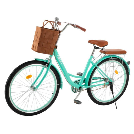Bicicleta Urbana Con Canastilla VINTA R26 Neon