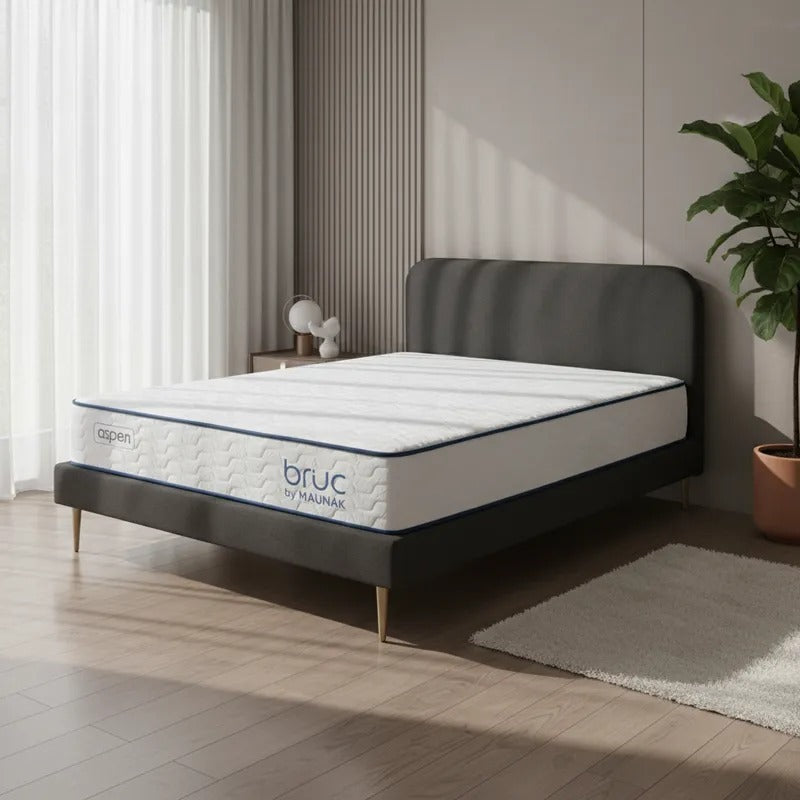 Combo Colchon Bruc Matrimonial Con Almohada Cervical Fresh Gel Blanca 2 Piezas