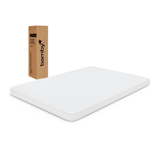 Colchón para Cuna de Bebé 130x70 cm | Memory Foam Impermeable | Firmeza Media