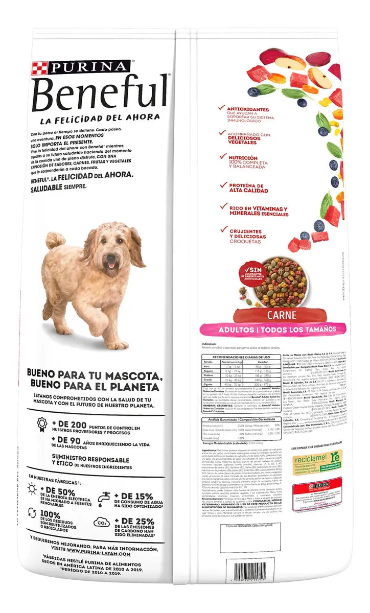 Purina Beneful Croquetas para Perro Adulto Carne 10kg