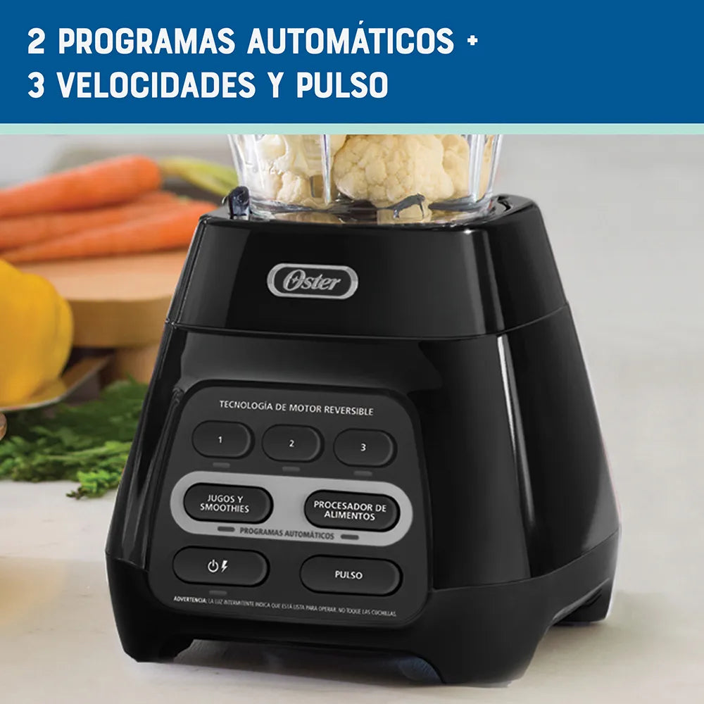 Licuadora Oster, Negro, 1.5 L, 1000W, 3 Velocidades