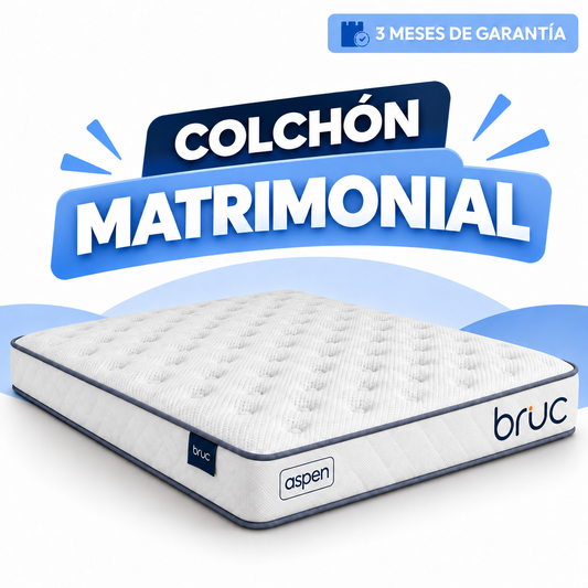 Colchón Matrimonial Bruc Aspen Confort Plus – Máxima Comodidad y Durabilidad