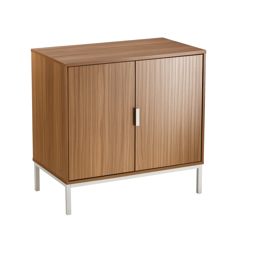 Buró Clara Mesita de Noche Cómoda para Dormitorio 2 Puertas