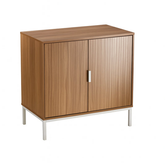 Buró Clara Mesita de Noche Cómoda para Dormitorio 2 Puertas