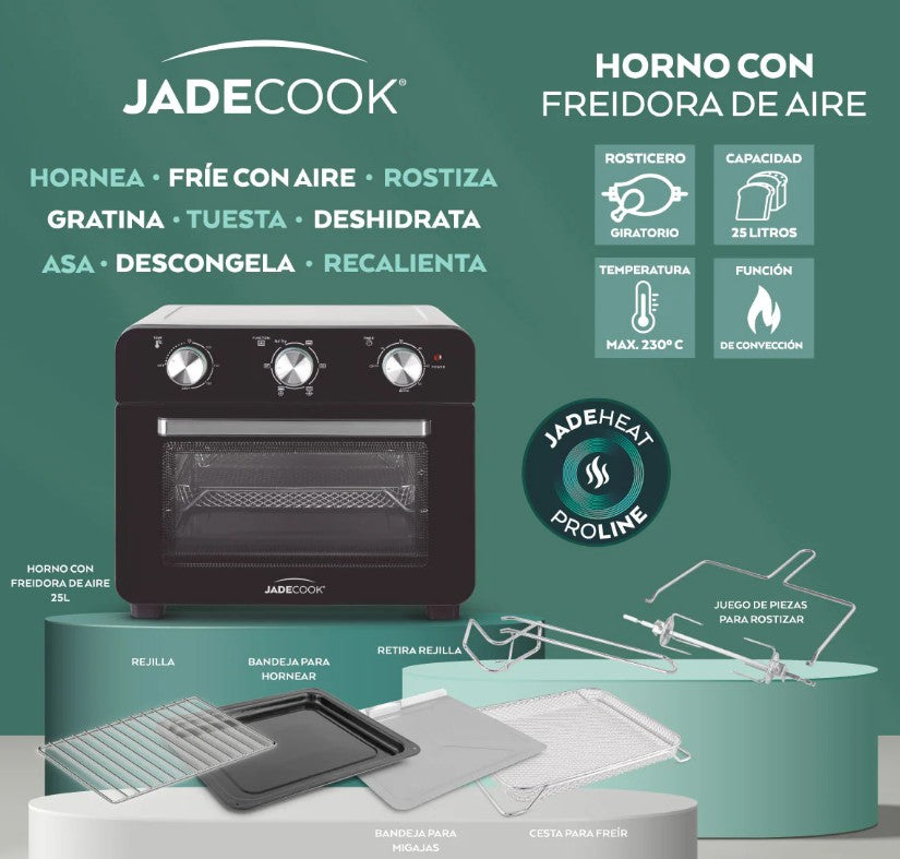 Horno con Freidora de Aire Jade Cook 25L