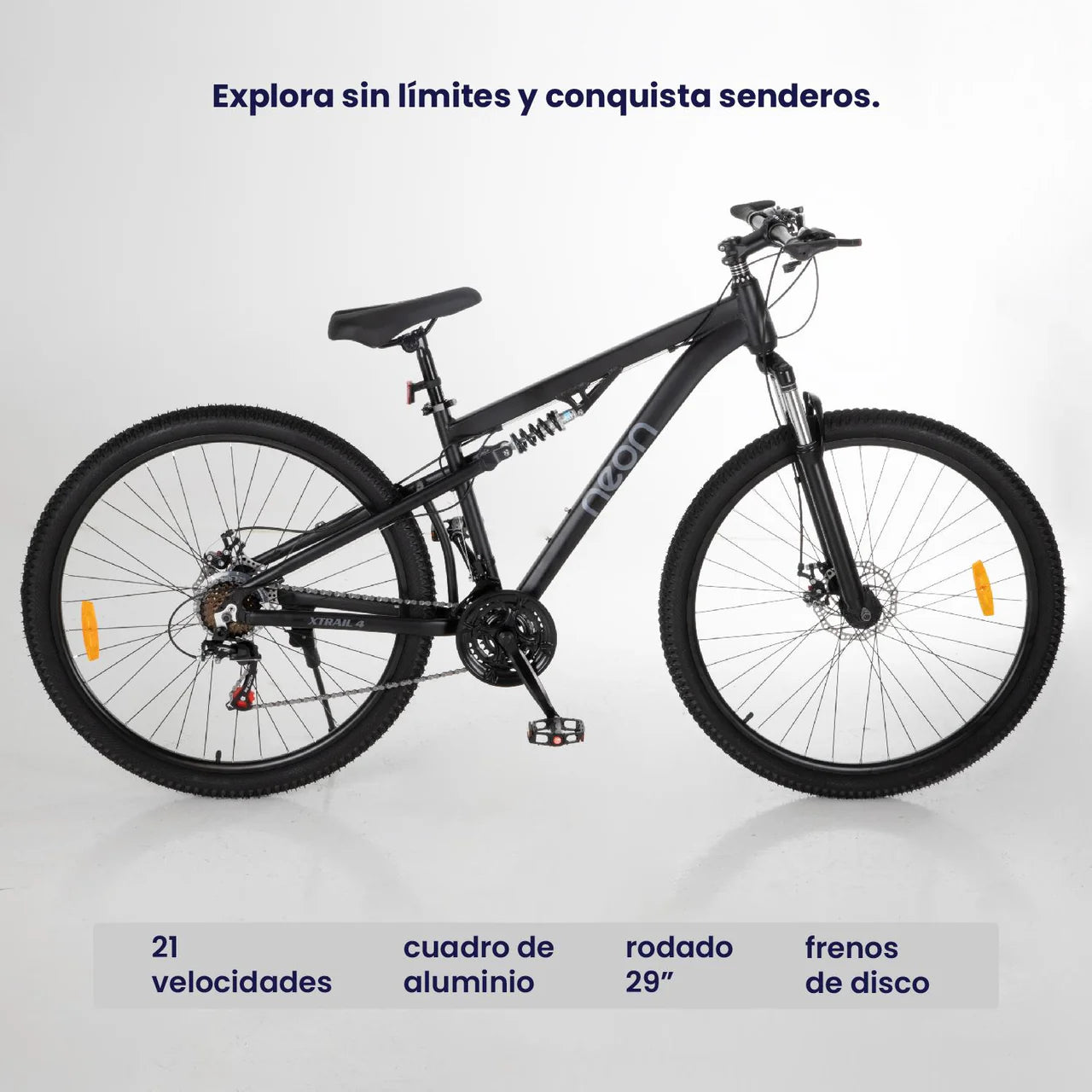 Bicicleta de Montaña Rodada 29 con Doble Suspensión | Cuadro de Aluminio