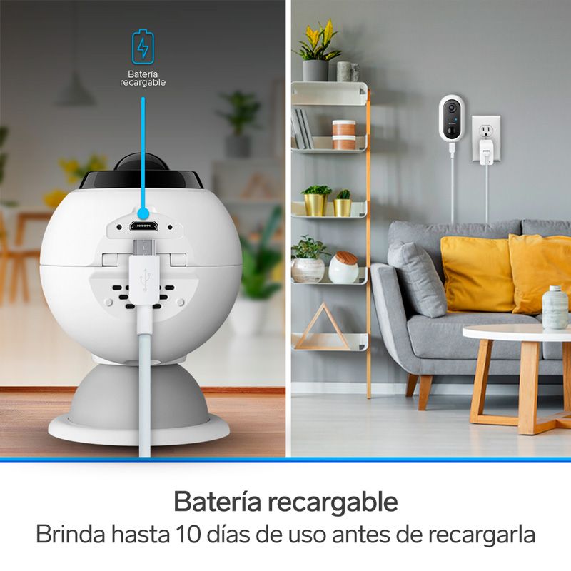Cámara de Seguridad Steren Mini Bullet IR 1080p WiFi Día/Noche