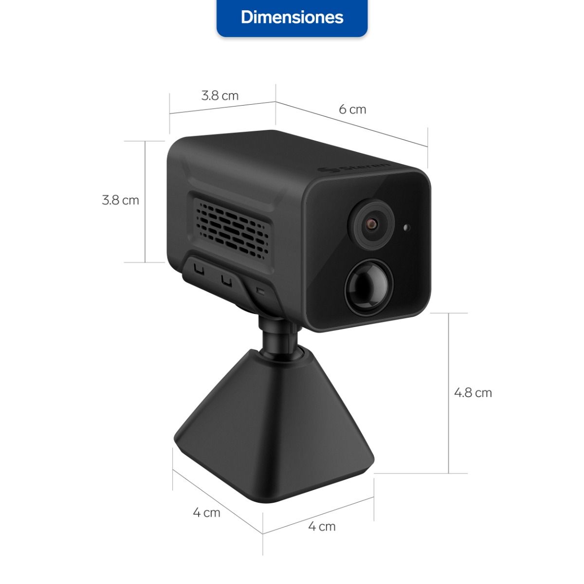 Cámara de Seguridad Steren Torreta IR 2K Alámbrica Día/Noche