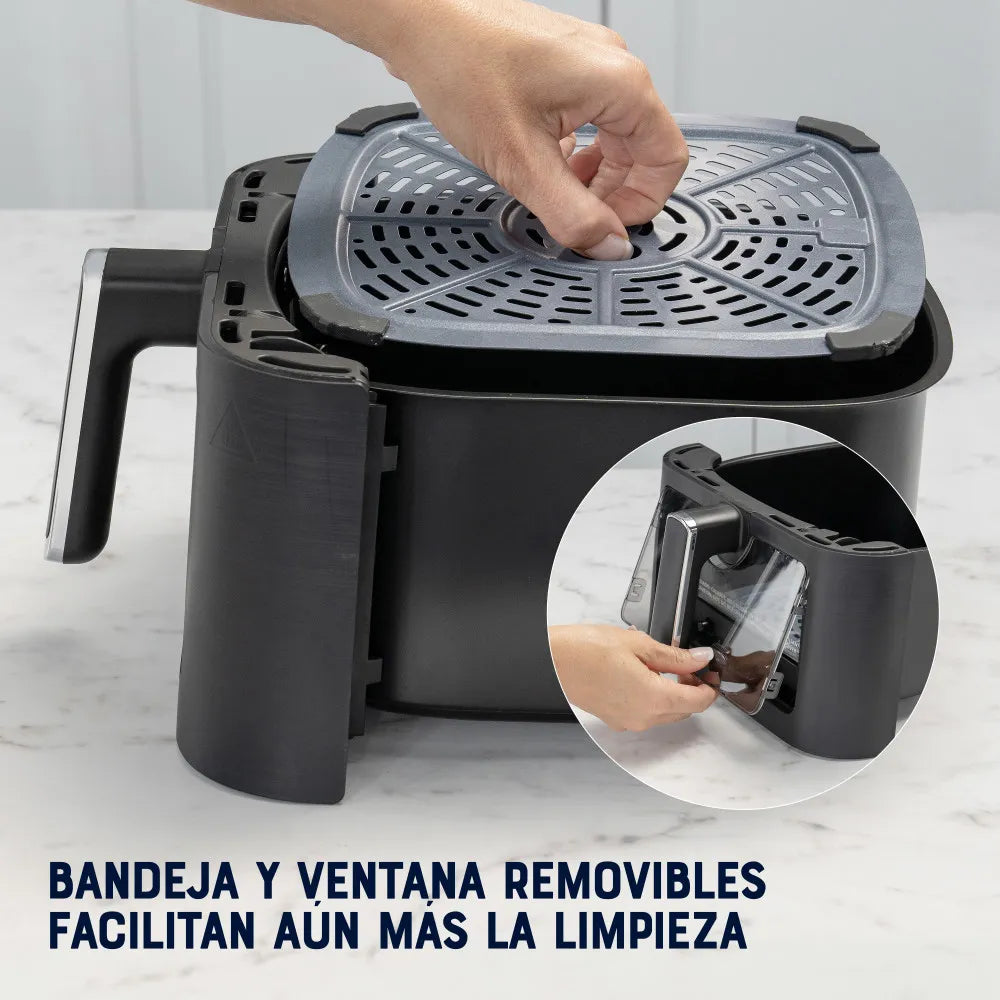 Freidora de aire Oster, Negro, 4 L, 1300W, 200 °C