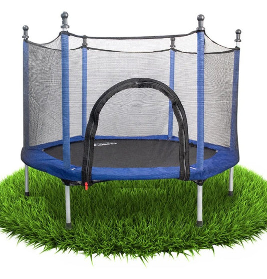 Trampolin Tumbling Infantil Azul Con Red De Seguridad