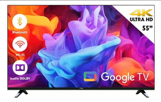 Smart TV Pantalla 55 Pulgadas Google TV DLED UHD 4K
