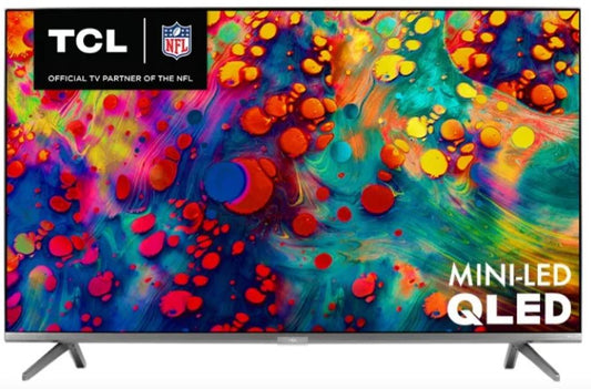 TLC Pantalla Smart TV 55 Pulgadas Class 6 Series QLED Roku TV 4K Ultra HD