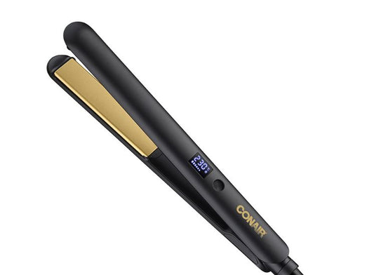 Alaciadora Con Infusión de Keratina y Colágeno Digital de Cerámica CONAIR Negra MK
