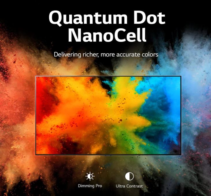 LG Pantalla TV 55 Pulgadas QLED + NanoCell 4K Magic Remote