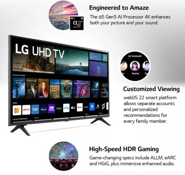 LG Pantalla TV 70 Pulgadas Smart  4k Webos