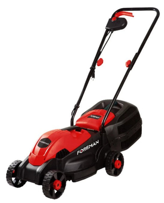 Podadora de Césped Foreman 1200W Eléctrica Rojo con Negro