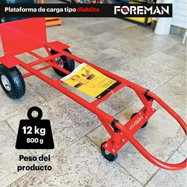 Diablo De Carga 400Kg 2 Posiciones Diablito