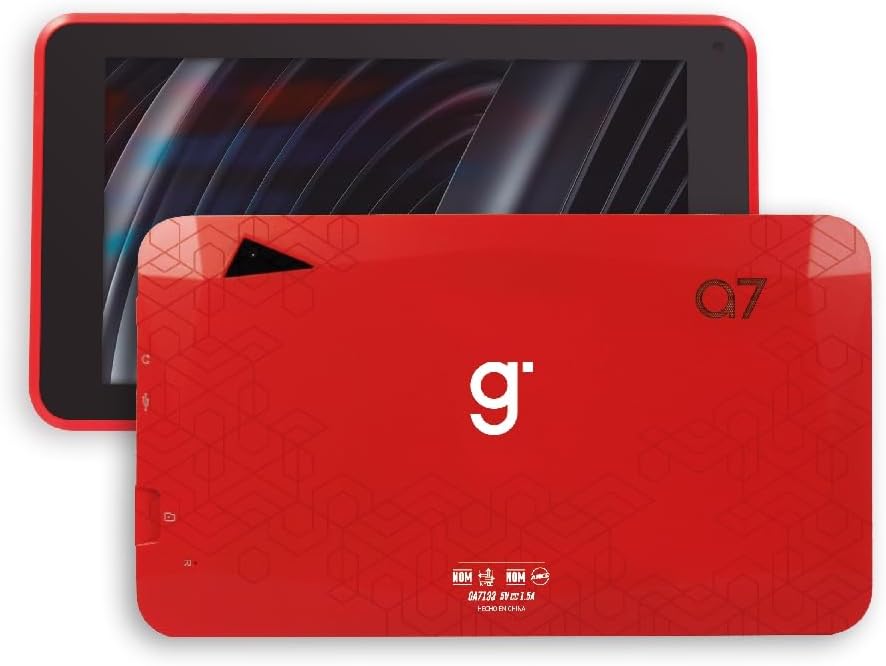 Tablet 7″ GHIA 2GB RAM / 32GB Almacenamiento Color Rojo
