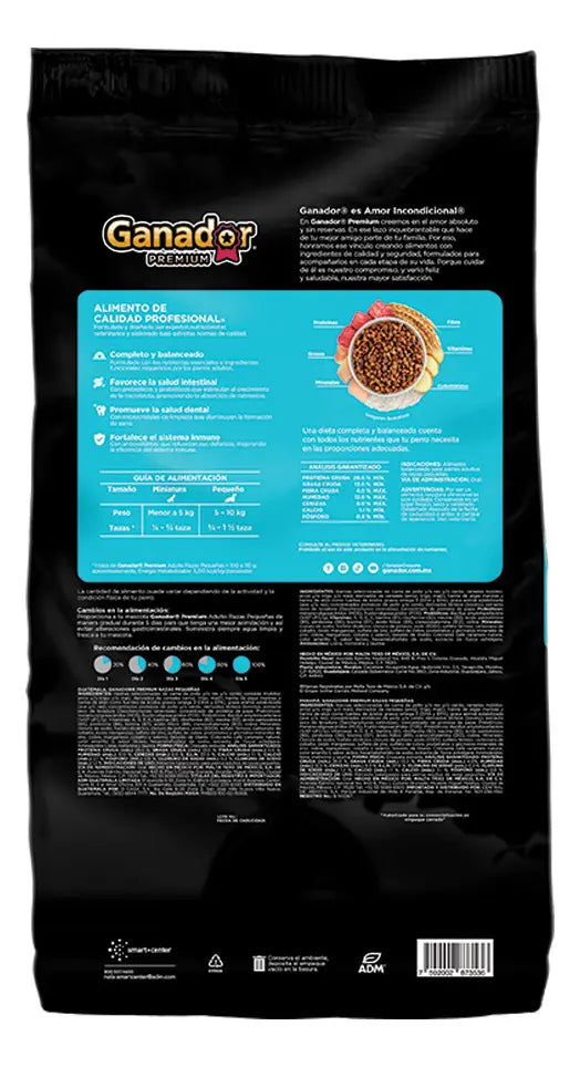 Ganador Premium Croqueta para perro raza pequeña de 20kg