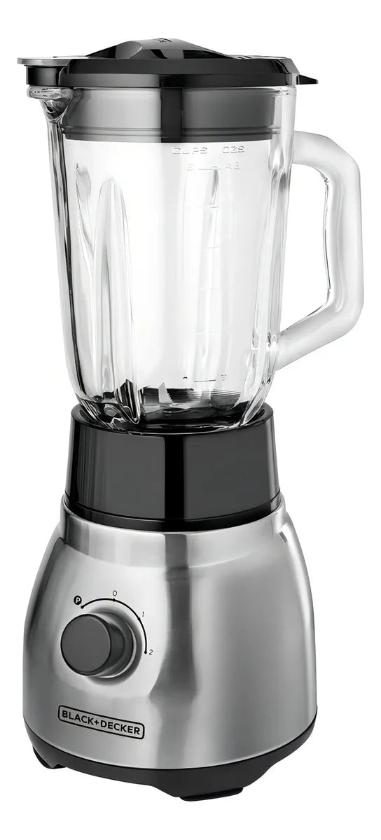 Licuadora Black+Decker, Negro/Plata, 1.5 L, 750W, 2 Velocidades,