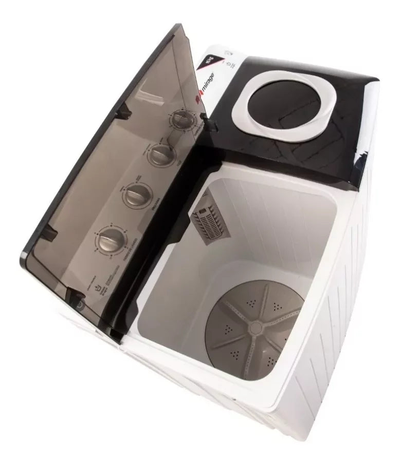 Lavadora Mirage, tipo semi automatica doble tina capacidad 16kg