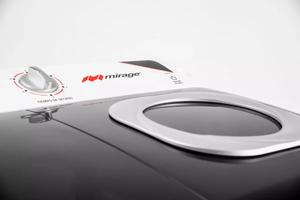 Lavadora Mirage, tipo semi automatica doble tina capacidad 16kg