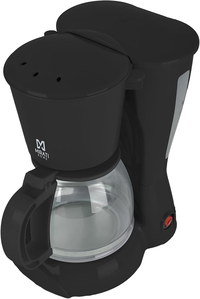 Cafetera Mirati Jarra de Cristal 1.5L Color Negro