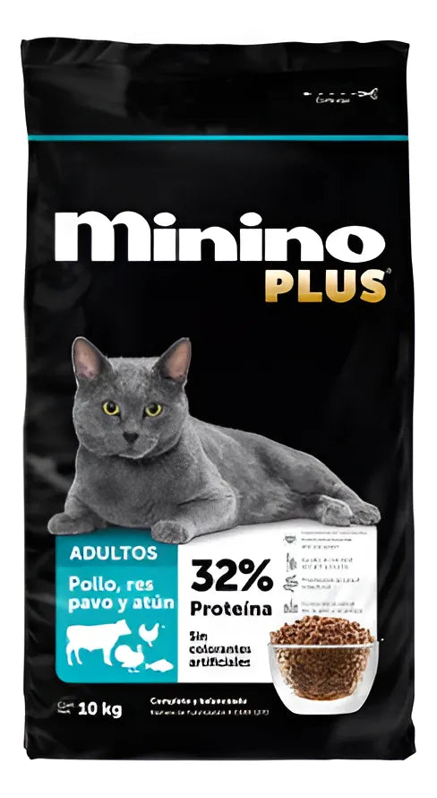 Minino Plus Alimento seco para gato adulto 10kg