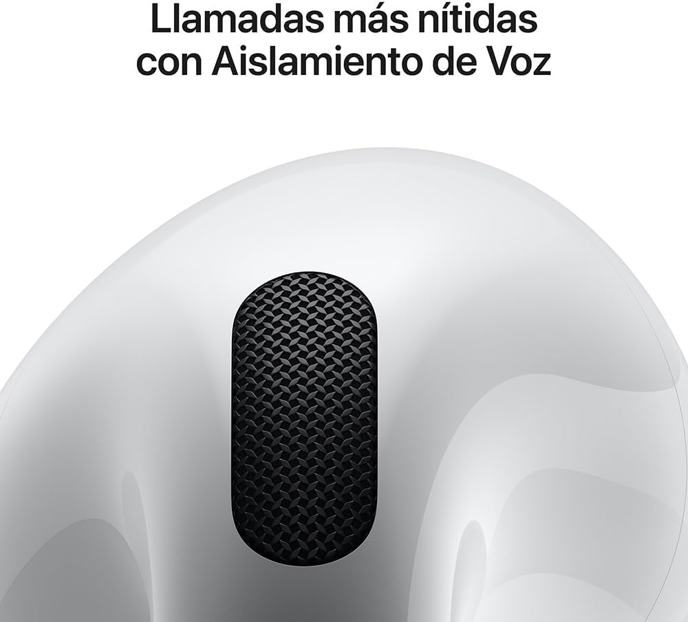 Audífonos Apple AirPods 4ta Gen Bluetooth con Estuche MagSafe, Blanco, sin cancelación de ruido