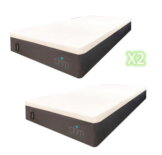 Combo 2 Colchónes Matrimoniales Memory Foam |GEL| en Caja Ergonómico con Tecnologia de Descanso