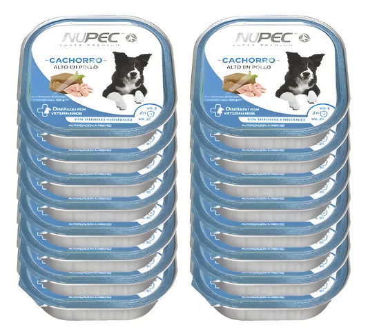 Nupec Latas Cachorro Alimento Húmedo 16 unidades 100gr C/u