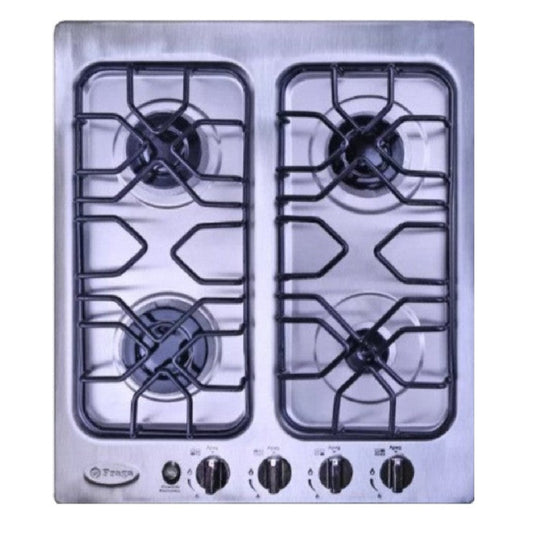 PARRILLA INOXIDABLE EMPOTRABLE 4 QUEMADORES FRAGA PD180 INX