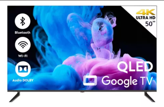 Smart TV Pantalla 50 Pulgadas Google TV 4K UHD QLED