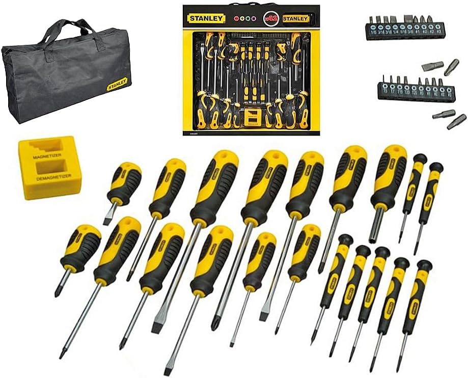 Juego de desarmadores Stanley, 42 piezas