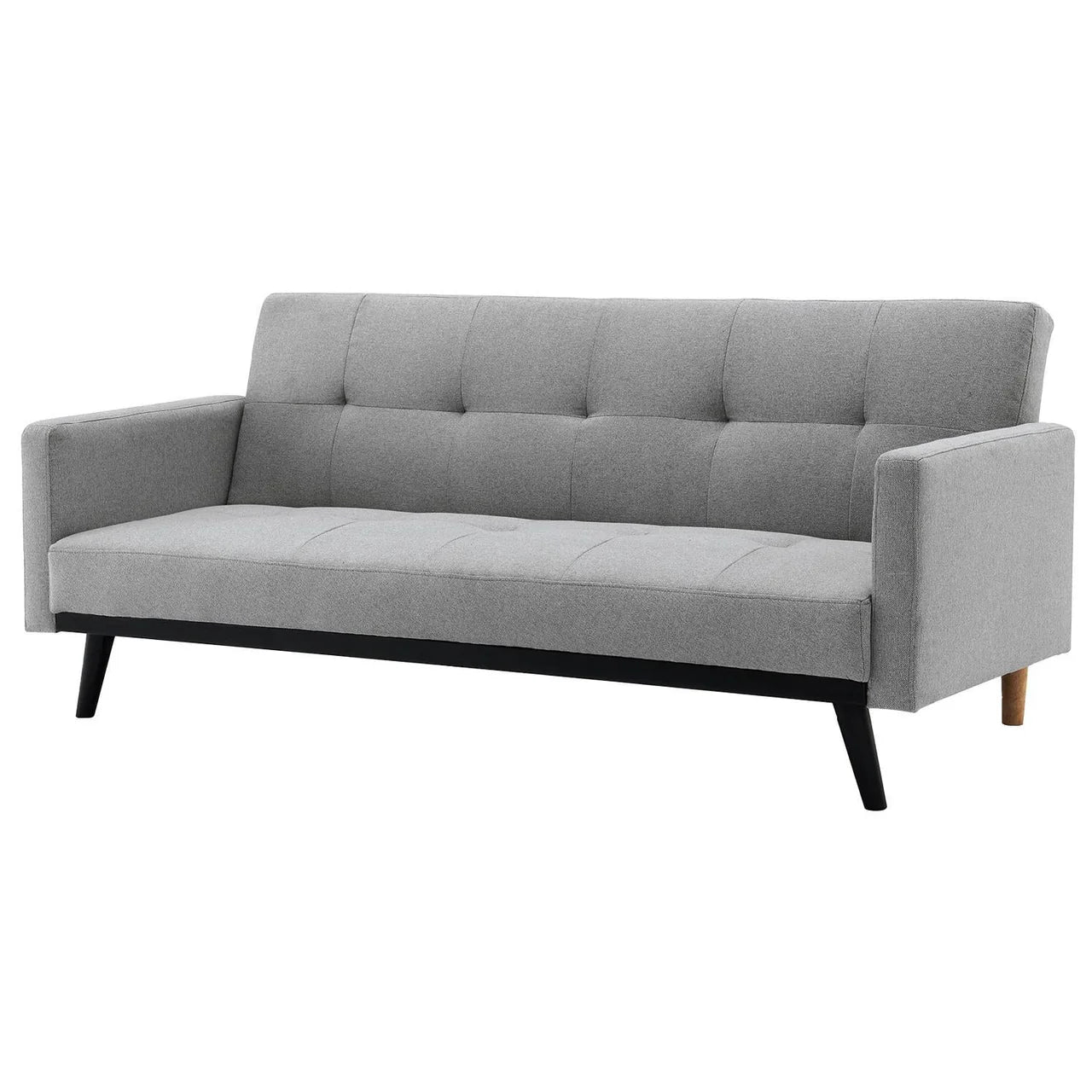 Sofá Cama Reclinable Silla Convertible Sillón Sala Moderna Color Gris