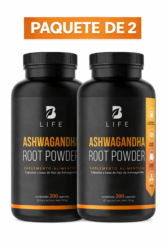 Ashwagandha para Bienestar General Blife 200 Cápsulas - Paquete de 2