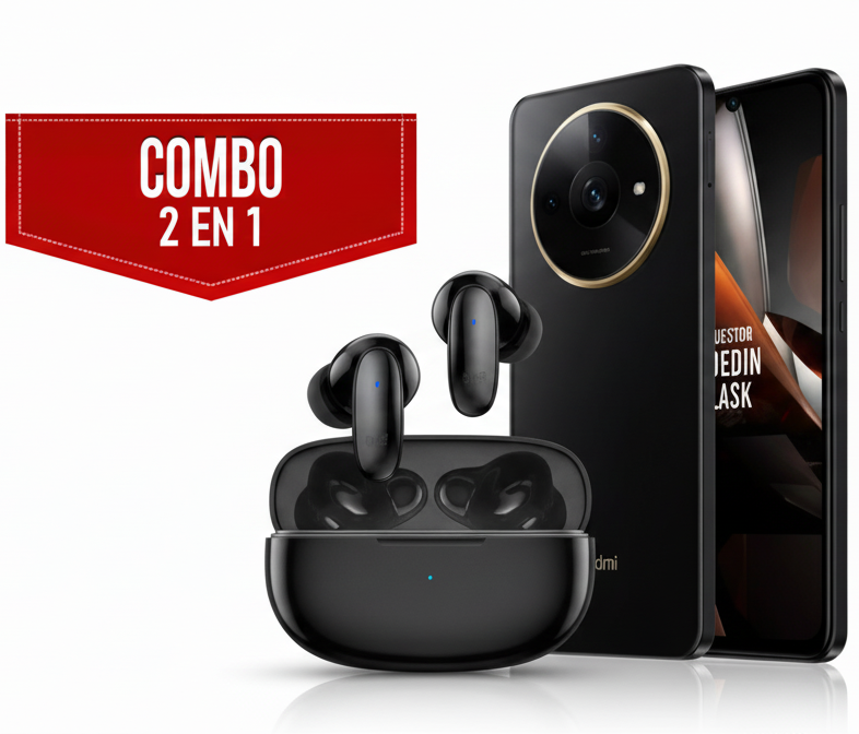 Celular Xiaomi Redmi A3X 6.7″ 64GB con Audífonos Inalámbricos TWS