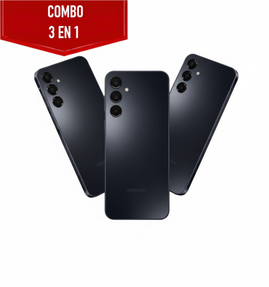 Celular Samsung Galaxy A16 128GB Negro | Dual SIM, Pantalla 6.7″ HD Paquete de 3