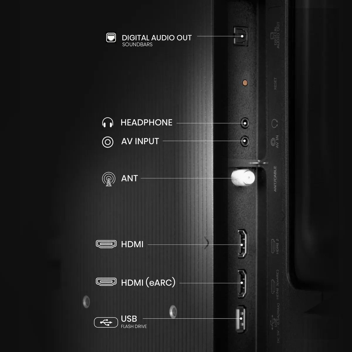 Televisión Smart TV Hisense 32” HD LED 60Hz con WiFi y Sonido DTS