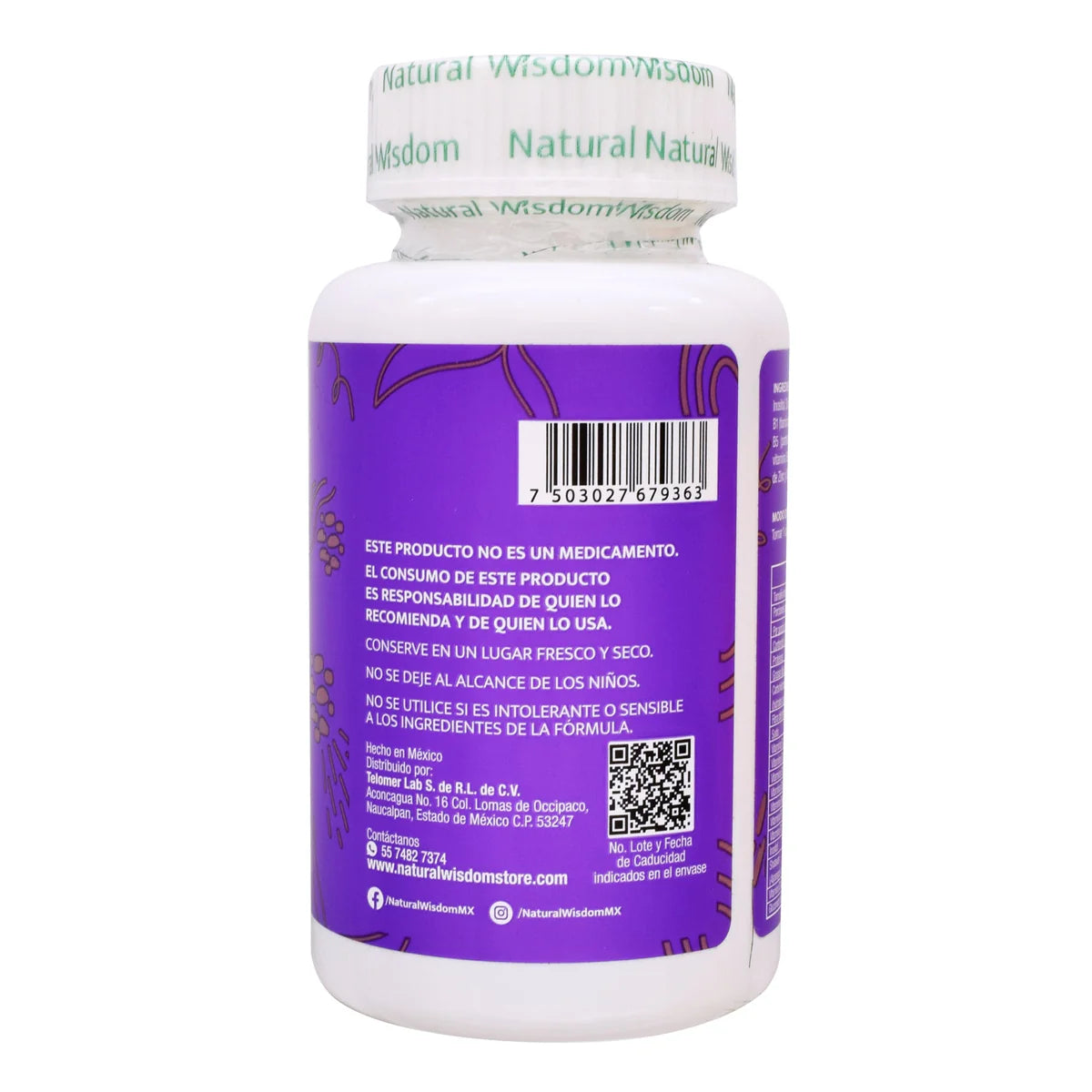 Inositol H Balance Natural Wisdom 60 Cápsulas - Paquete de 3