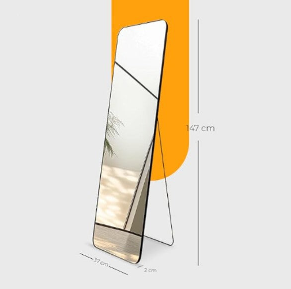 Espejo de Pie y Pared para Dormitorio Recamara Sala e Interiores, Cuerpo Completo
