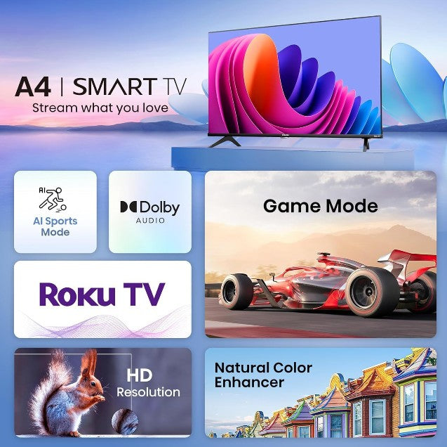Combo Cine en Casa Smart TV 32 Hisense + Barra de Sonido