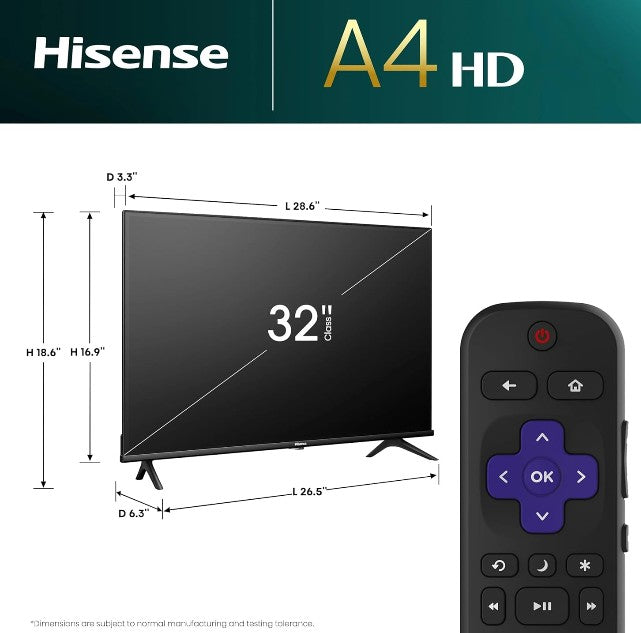 Combo Cine en Casa Smart TV 32 Hisense + Barra de Sonido