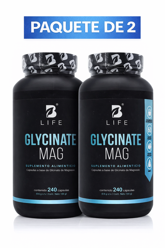 Glicinato de Magnesio Blife 240 Cápsulas - Paquete de 2