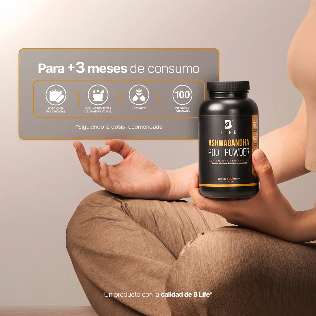 Ashwagandha para Bienestar General Blife 200 Cápsulas - Paquete de 2