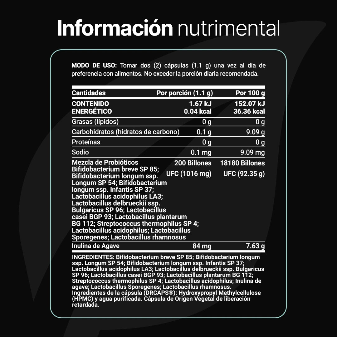 Probióticos 60 Billones para la Salud Digestiva Blife 120 Cápsulas Paquete de 2