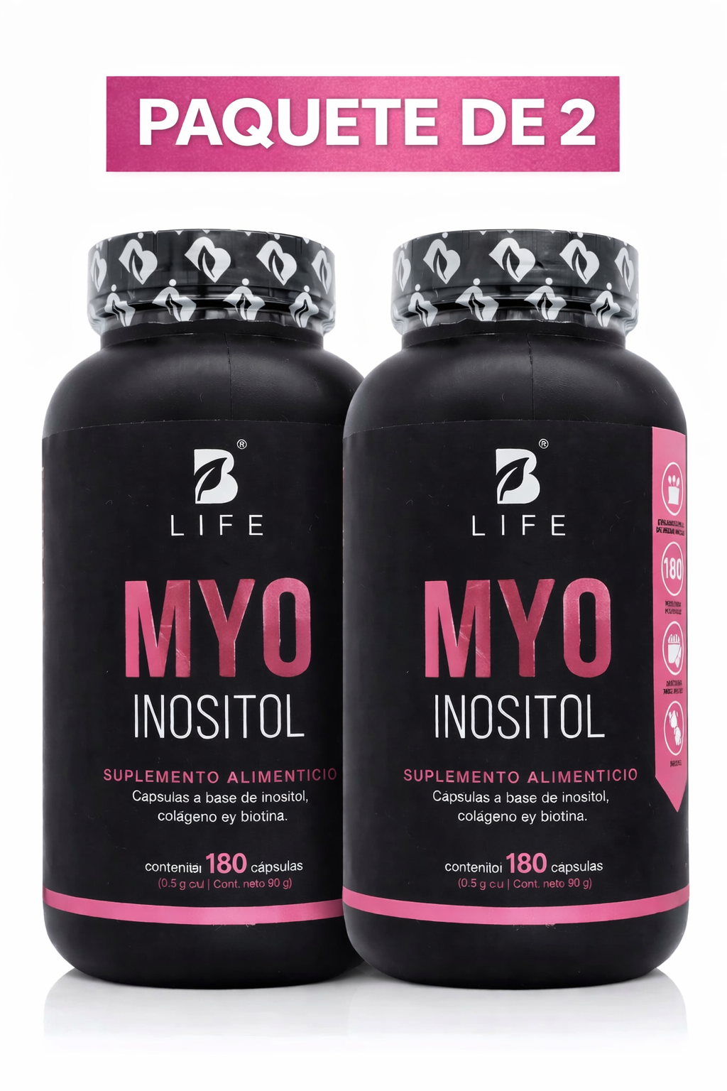 Inositol Myo Balance Blife 180 Cápsulas Paquete de 2