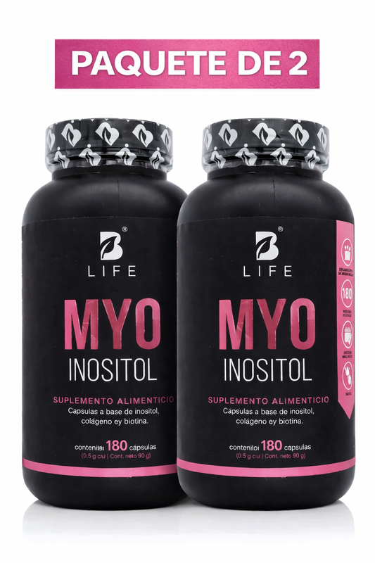 Inositol Myo Balance Blife 180 Cápsulas Paquete de 2