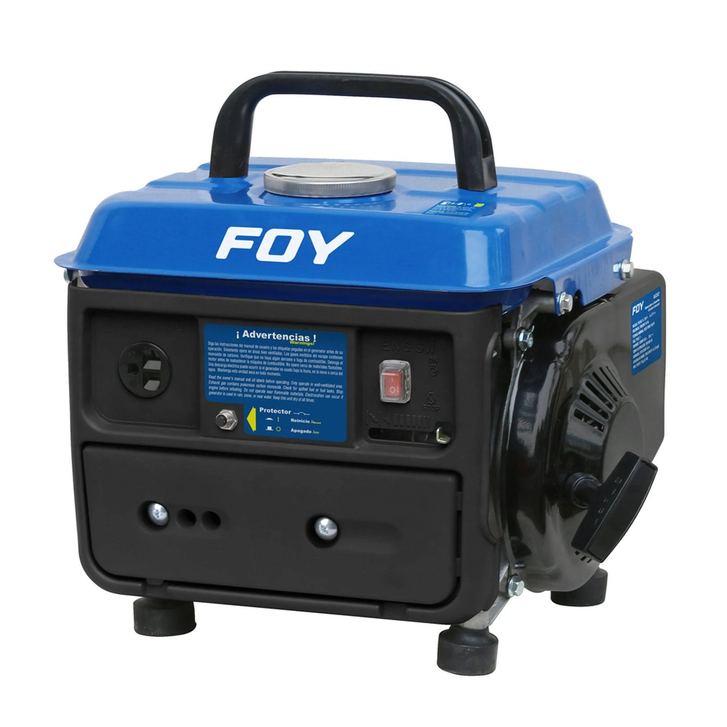 Generador de Gasolina 600W 120V Portátil Tanque 4L para Hogar y Taller